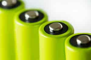 Free photo closeup of battery