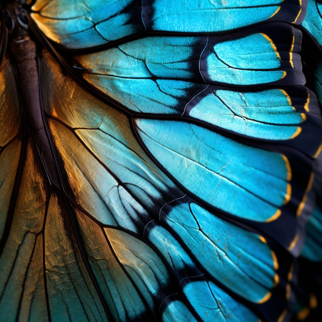 Free Photo closeup of a blue butterfly