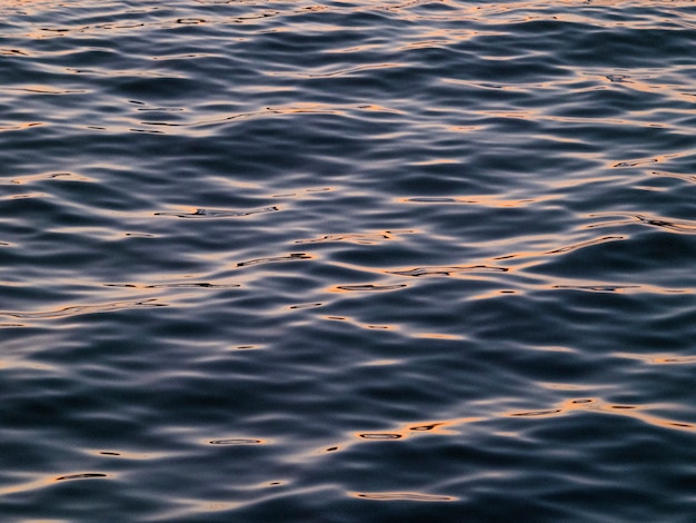 Free photo closeup of the blue sea surface