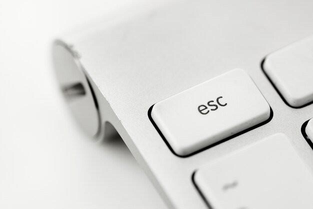 Closeup of computer keyboard