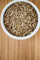 Free photo closeup of cumin seed