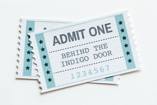 Free Photo closeup of an entertainment show ticket entertainment concept