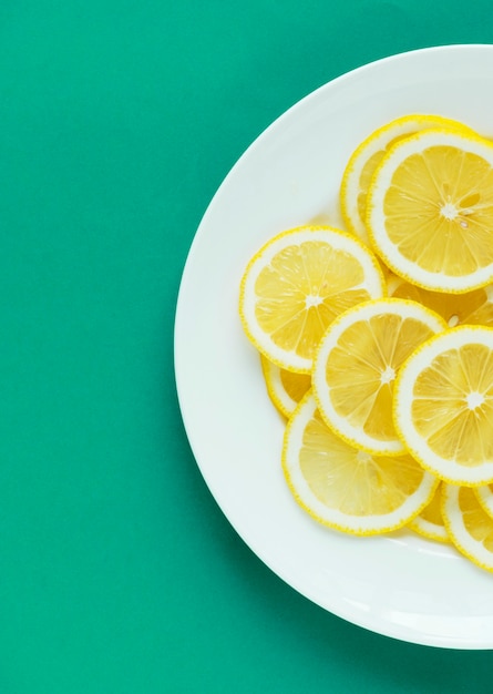 Closeup of lemon textured background