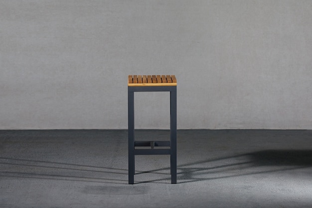 Free photo closeup of a loft-style stool