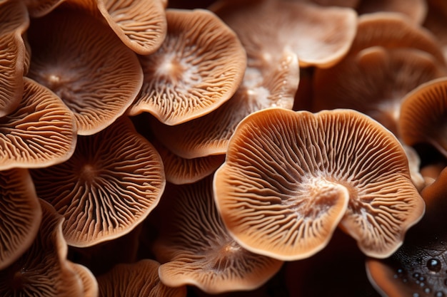 Closeup of mushrooms