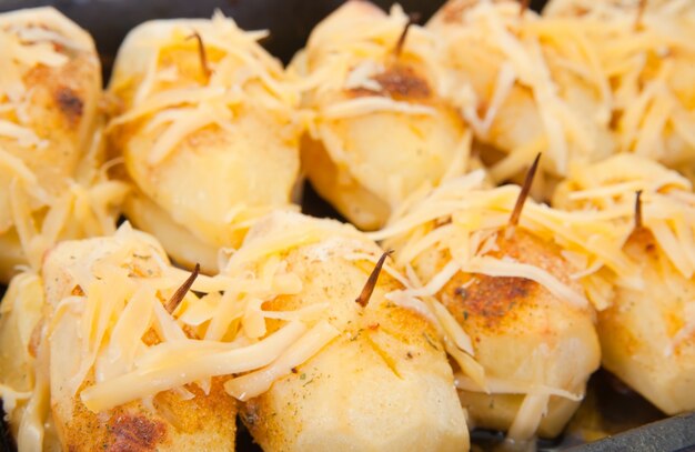 Closeup of potatoes