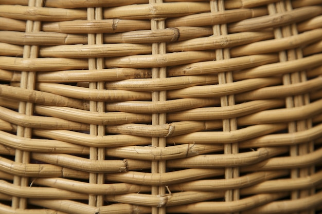 Closeup of a thatched basket under the sunlight - cool for backgrounds