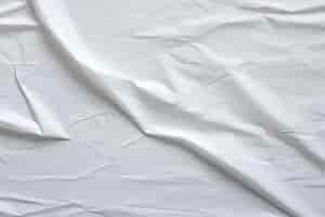 Free photo closeup white crinkled white paper texture