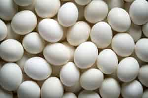 Free photo closeup of white eggs filling the frame