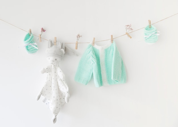 Free photo clothes on clothesline