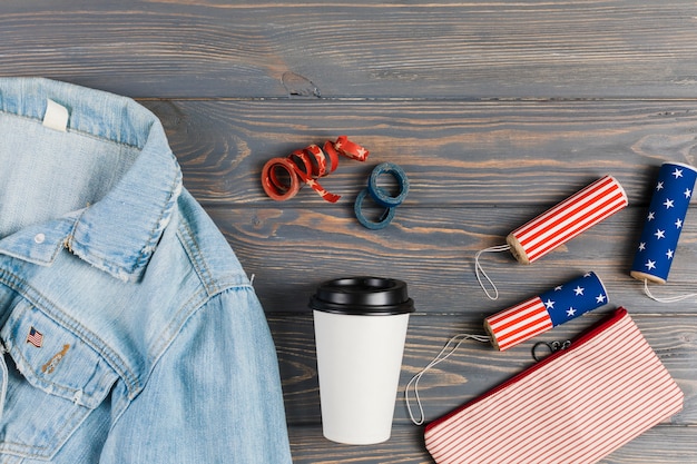 Free photo clothes and decor for independence day