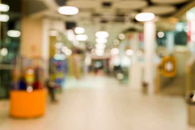 Clothing store with blurred efecto