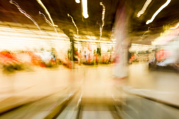 Free photo clothing store with blurred effect