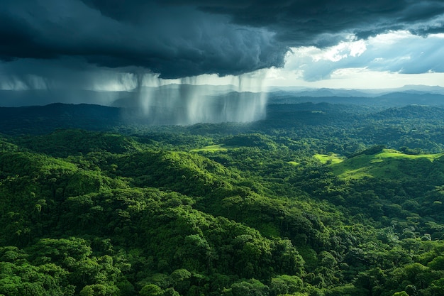 Free Photo cloud forest landscape