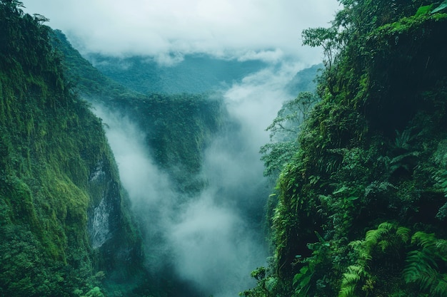 Cloud forest landscape