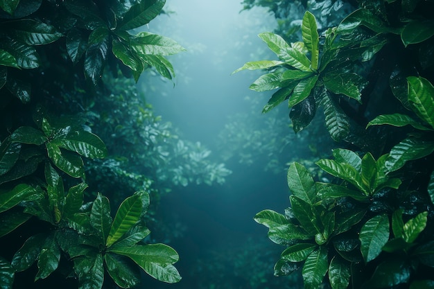 Free photo cloud forest landscape