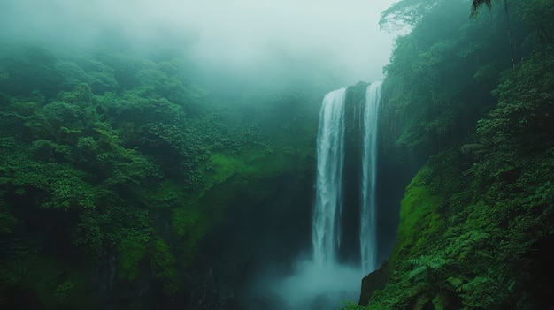 Free Photo cloud forest landscape