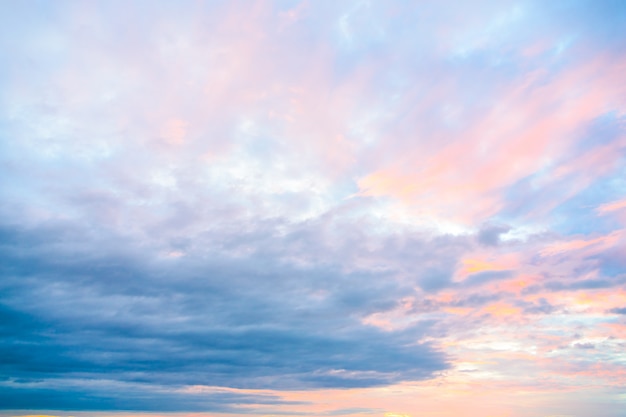 Cloud on sky in twilight times