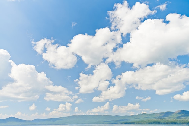 Clouds in the blue sky