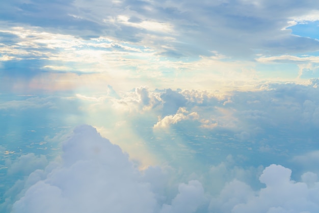 cloudy landscape cumulus haze scenic