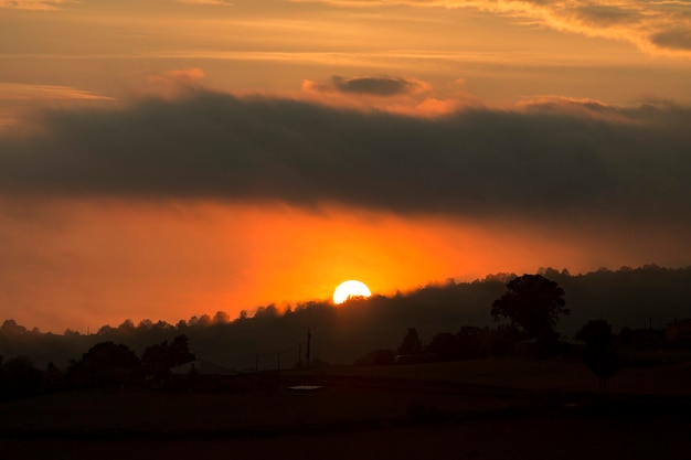 Free Photo cloudy sky landscape background