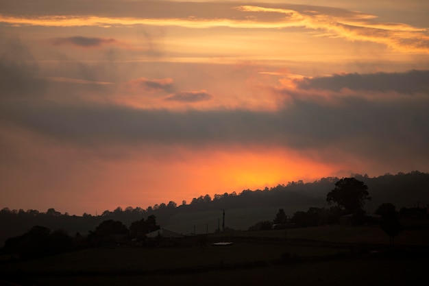 Free Photo cloudy sky landscape background