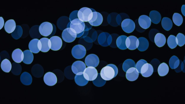 Free photo cluster of blue lights