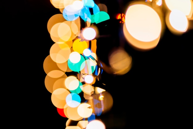 Free photo cluster of defocused lights