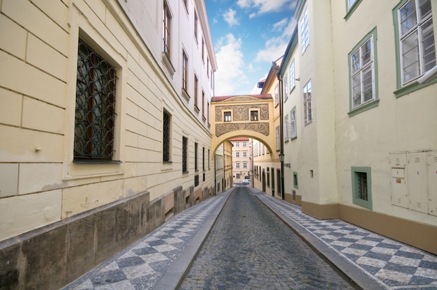 Free photo cobblestone street