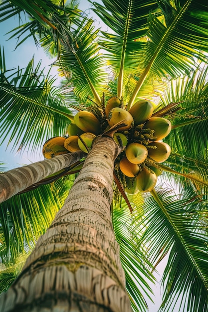 Free Photo coconut on the beach cinematic style