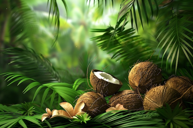 Coconut still life