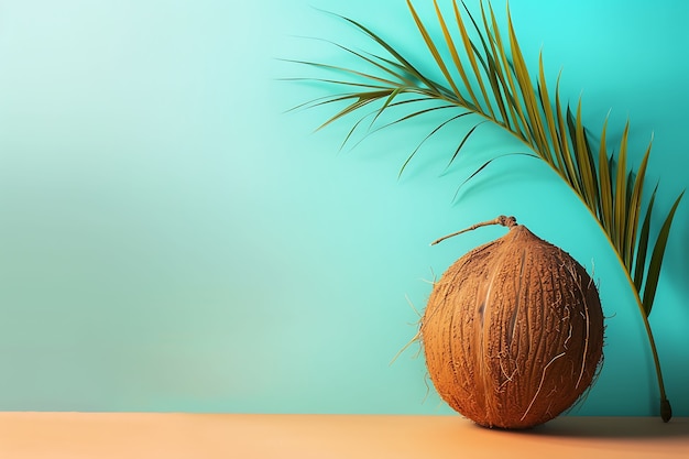 Free photo coconut still life