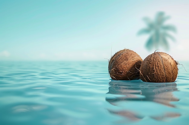 Free photo coconut still life