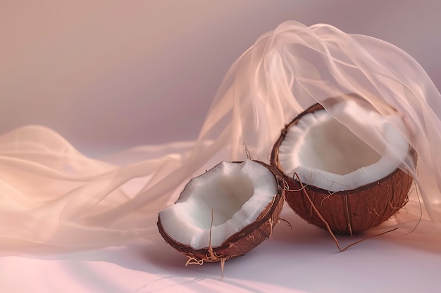 Free Photo coconut still life