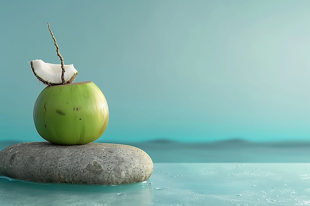 Free photo coconut still life