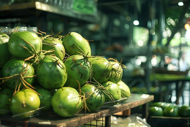 Free Photo coconut still life