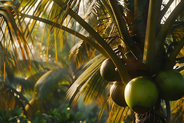 Free photo coconut still life