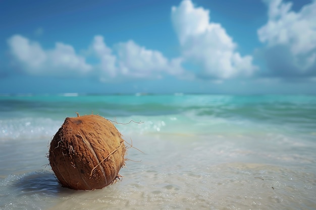 Free photo coconut still life