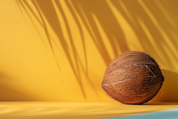 Free photo coconut still life