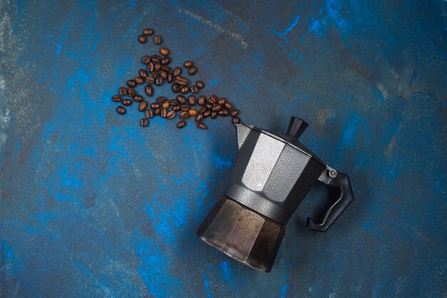 Coffee beans and coffee maker