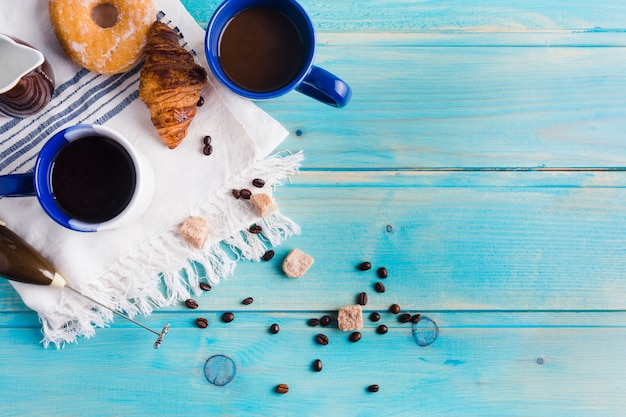 Coffee composition with breakfast