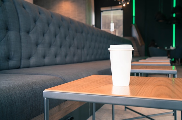 coffee cup in coffee shop