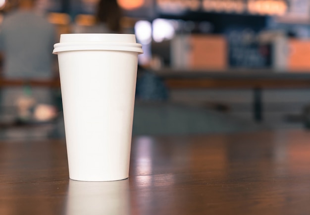 coffee cup in coffee shop