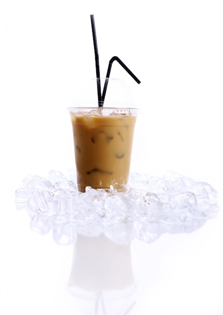 Free Photo cold coffee drink