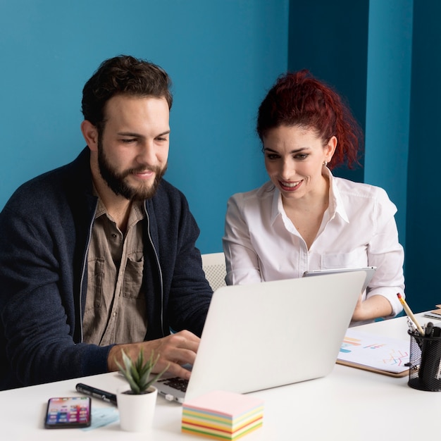 Colleagues happy to work together