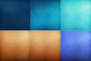 Free photo a collection of different colors for a blue and gold background.