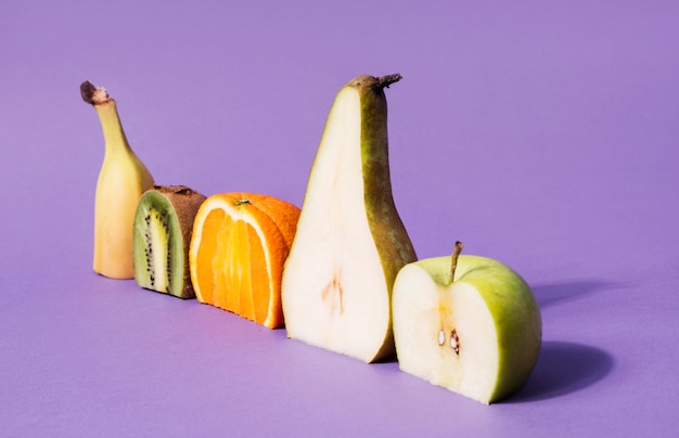 Collection of organic fruits on the table