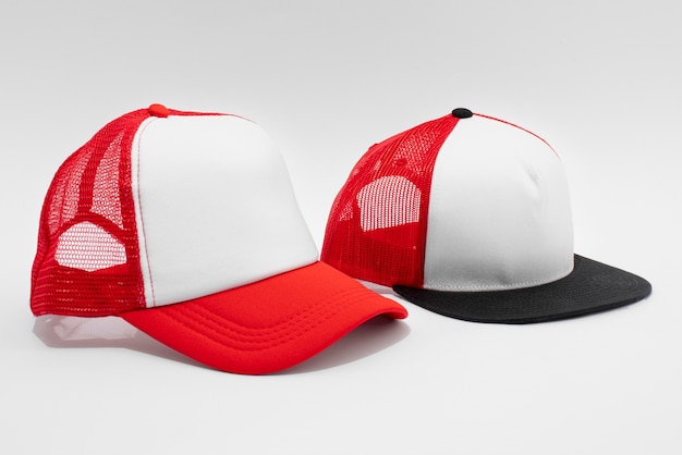 Free photo collection of trucker hats with mesh back