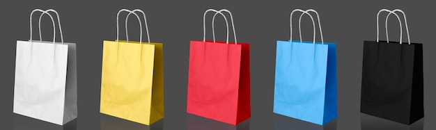 Free Photo colletion of colorful paper bags