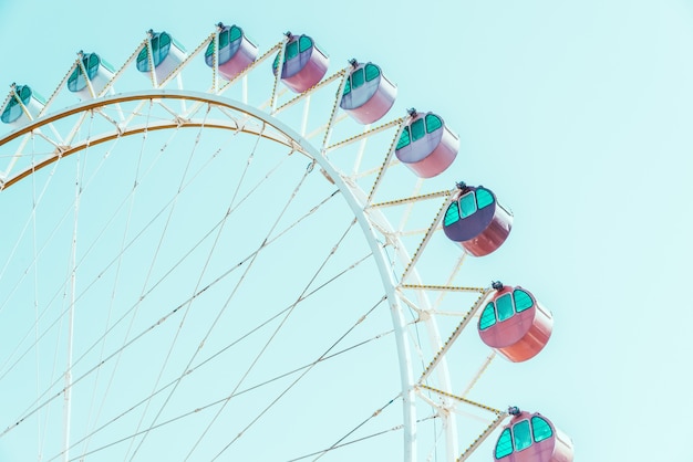 Free Photo color artwork wheel carnival fairground